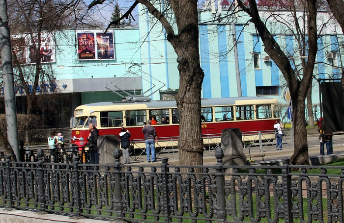 москва, трамвай, парад