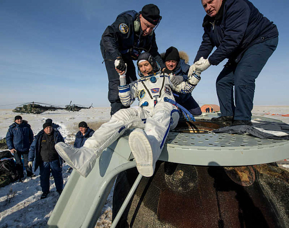 союз МС-13, приземление