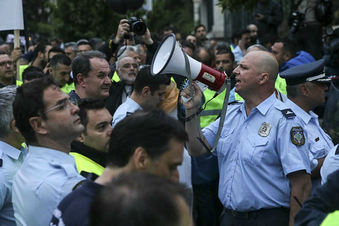 греция, протесты, полиция