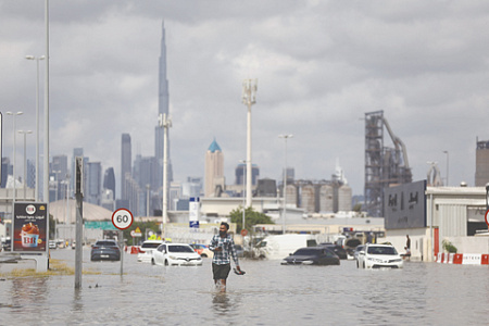 объединенные арабские эмираты, оаэ, дожди, стихийное бедствие, фото