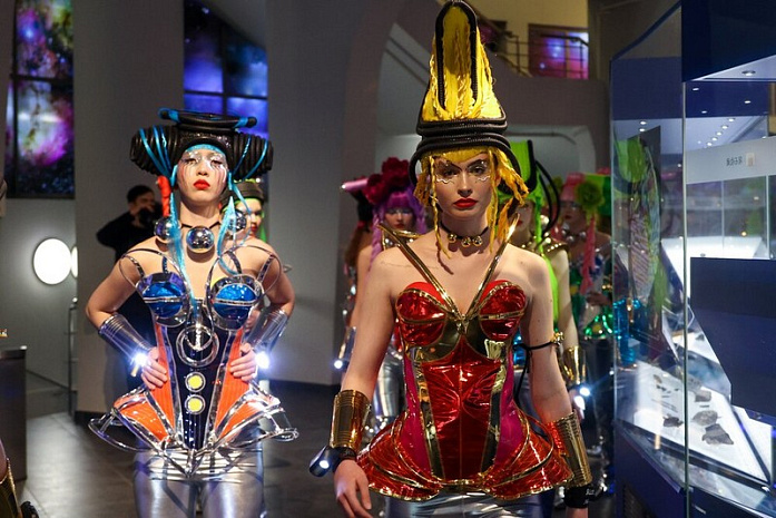 россия, москва, мода, показ, космос, планетарий