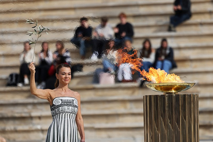 италия, греция, олимпиада, огонь, передача