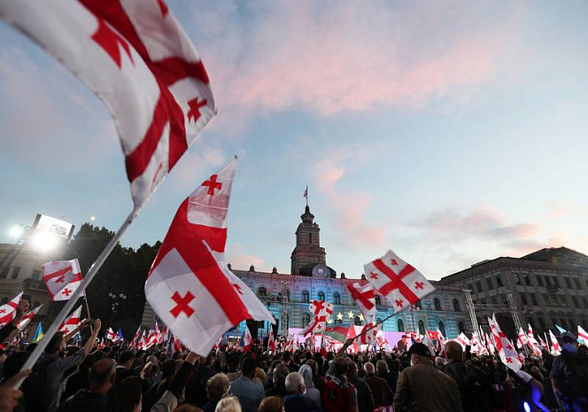 грузия, тбилиси, саакашвили, митинг