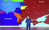 Медведев показал карту без Приднестровья и с разделенной Украиной