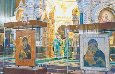 третьяковская галерея, икона владимирской божией матери, икона донской божией матери, патриарх кирилл, храм христа спасителя, музей