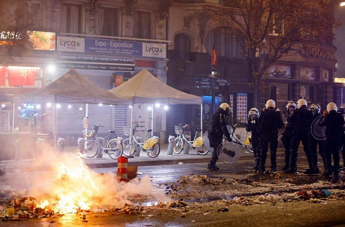 чемпионат мира, франция, марокко, фанаты, беспорядки
