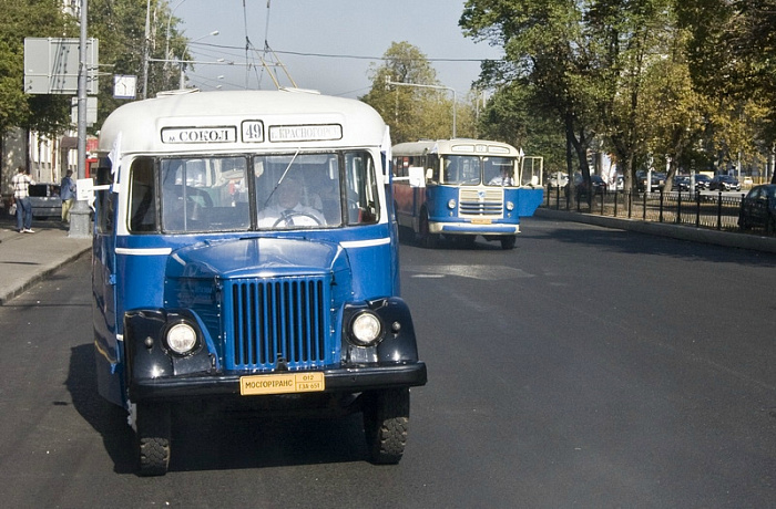 москва, транспорт, история, автобус, юбилей