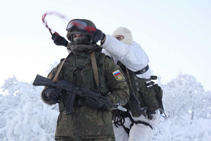 россия, армия, подготовка, зима, морская пехота