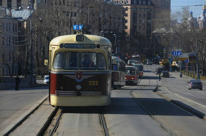 россия, москва, трамвай, парад, конка