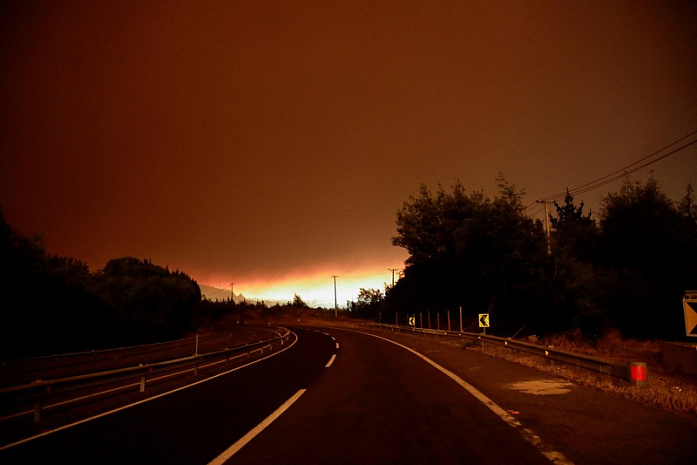 чили, лес, пожары