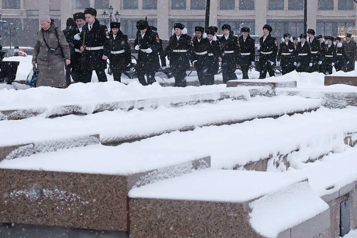 москва, снегопад