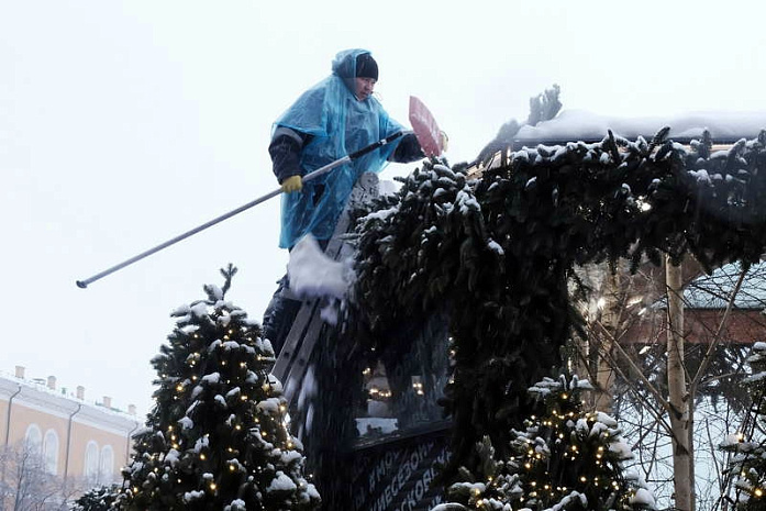 москва, снегопад