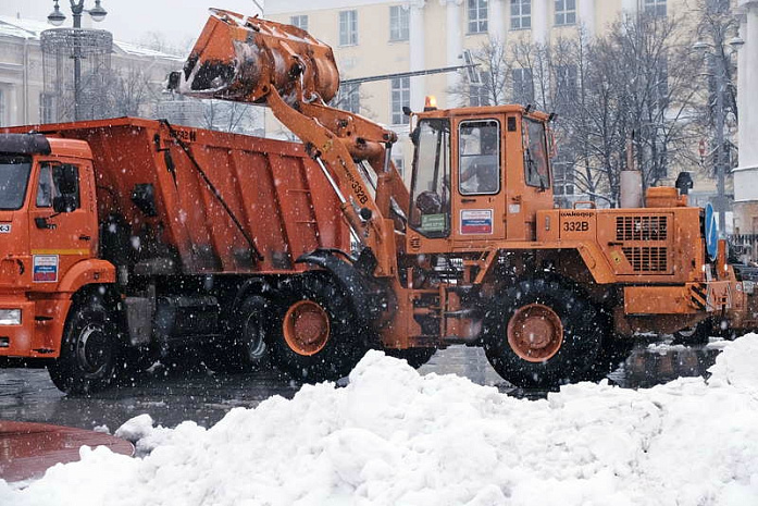 москва, снегопад