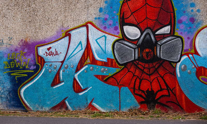 коронавирус, covid-19, германия, street art, граффити