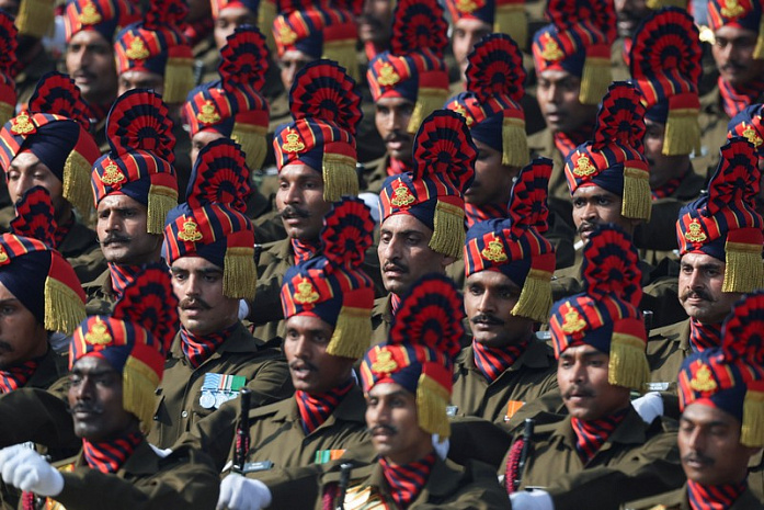 индия, день республики, армия, парад