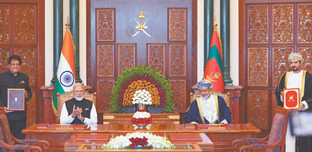 индия, моди, оман, соглашение о свободной торговле