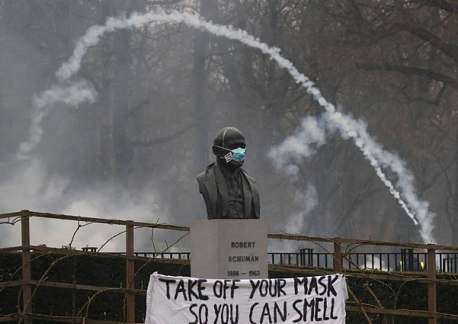 бельгия, коронавирус, ограничения, протесты, беспорядки