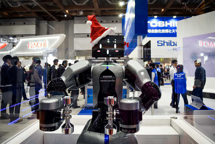 япония, токио, выставка, роботы