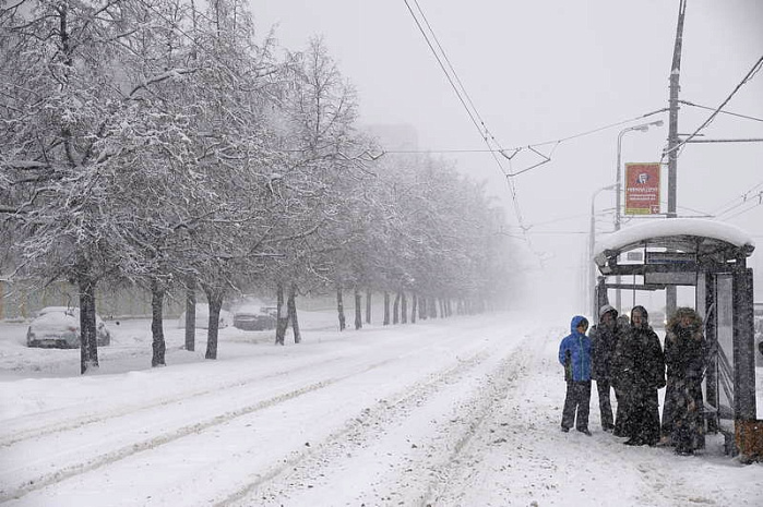 москва, снегопад