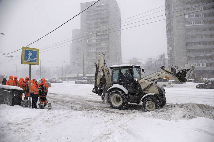 москва, снегопад