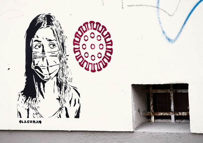 коронавирус, covid-19, германия, street art, граффити