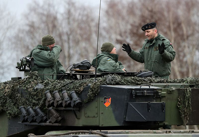 украина, польша, танки, Leopard, обучение