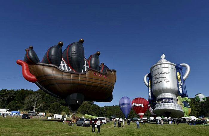 англия, фестиваль, воздушные шары