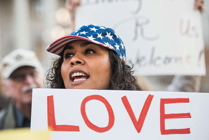 сша, иммиграция, протесты