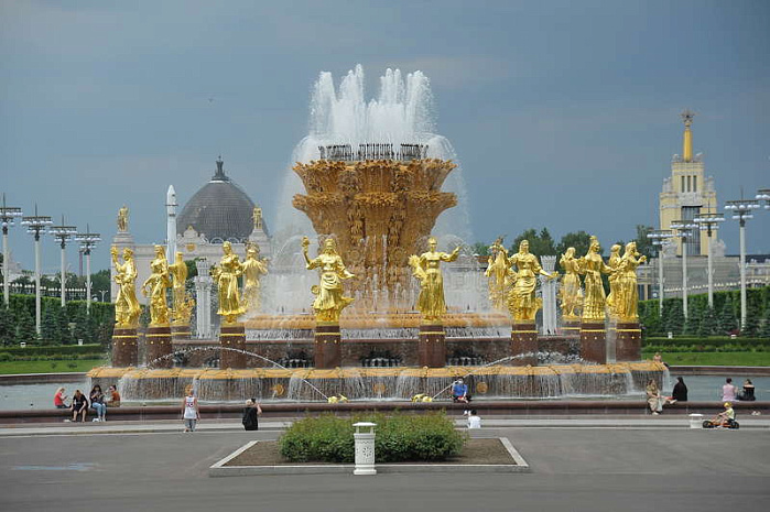 москва, фонтаны, сезон