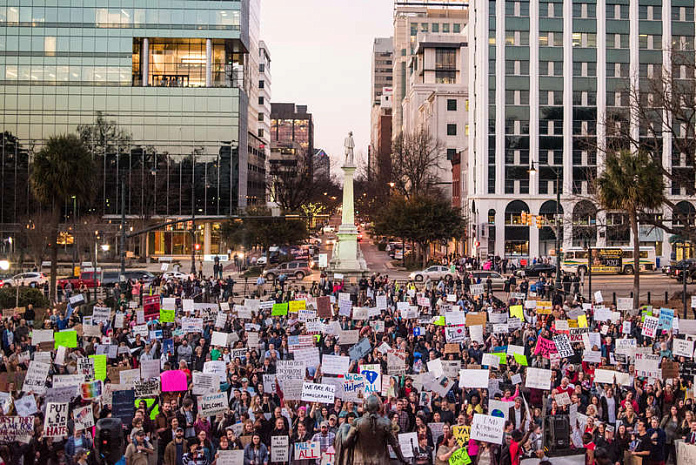 сша, иммиграция, протесты