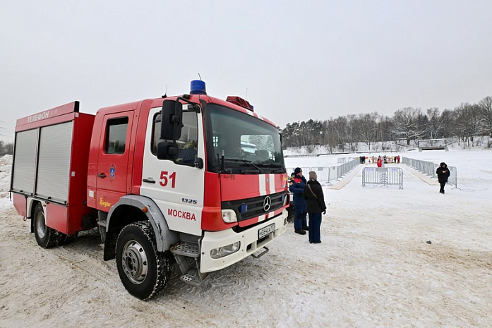 россия, москва, спасатели, учения, крещенские купания