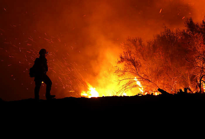 сша, калифорния, лесные пожары, Mendocino Complex Fire