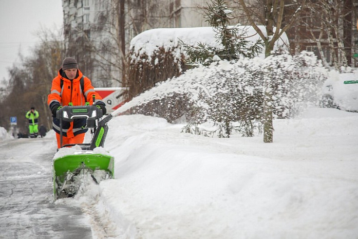 москва, снег, уборка