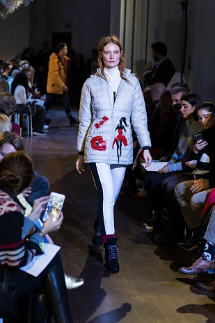 англия, мода, зима, пуховики, показ