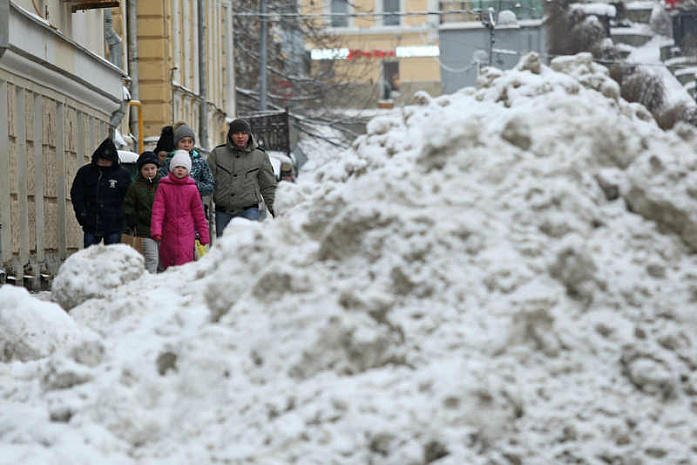 москва, снегопад