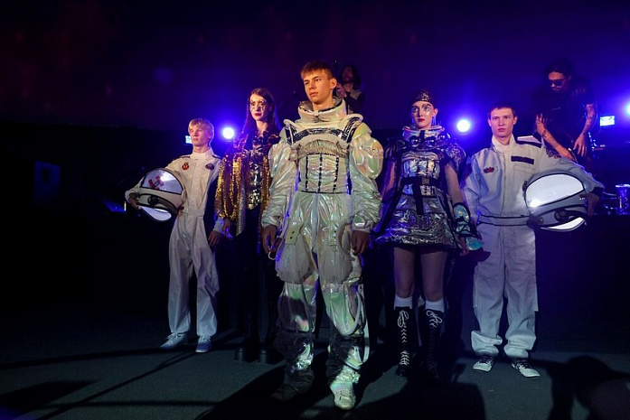 россия, москва, мода, показ, космос, планетарий