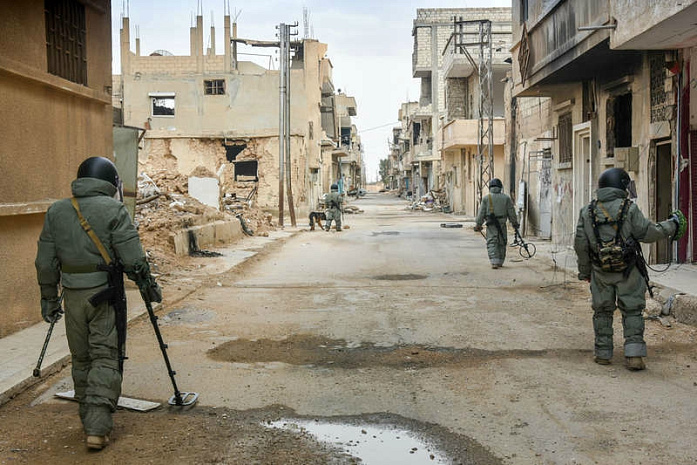 сирия, пальмира, саперы, разминирование