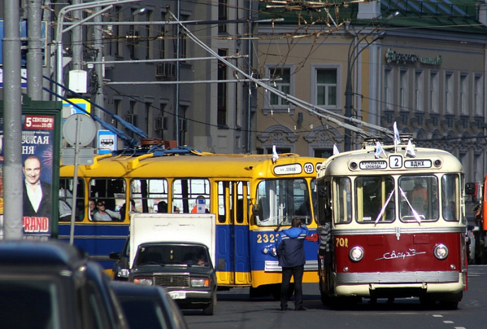 москва, транспорт, троллейбус