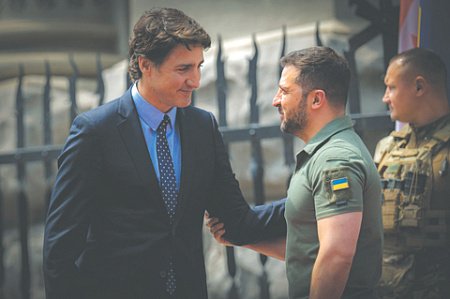 украина, зеленский, декларация, безопасность, гарантии, нато, канада, трюдо