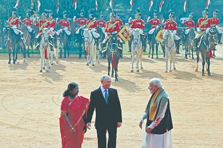 путин, визит в индию, фото
