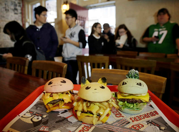 покемон, игра, бургер