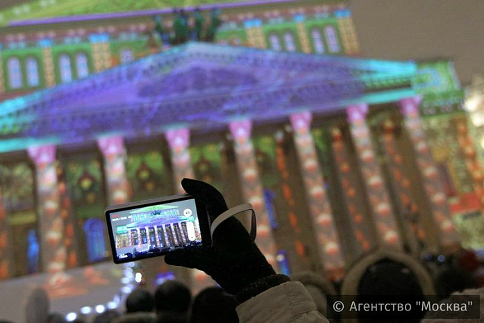 москва, большой театр, шоу, свет