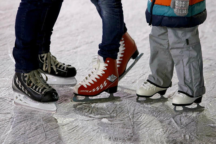 москва, парк горького, каток