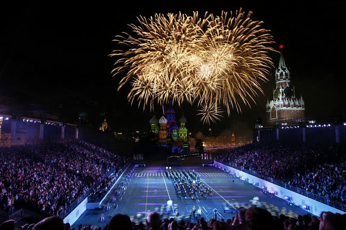 россия, москва, красная площадь, спасская башня, военные оркестры, мирей матье