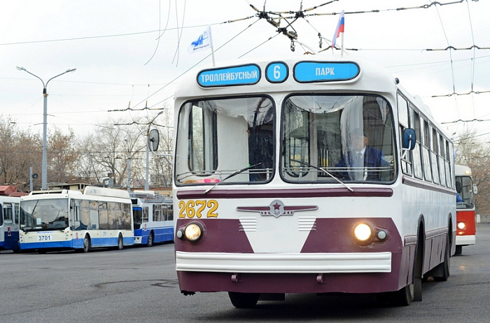 троллейбус, транспорт, город, москва