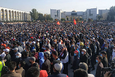 киргизия, выборы, парламент, протесты, президент