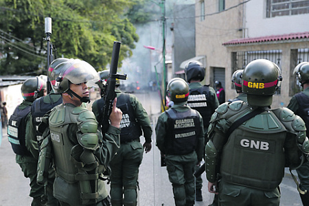венесуэла, протесты, армия, нацгвардия