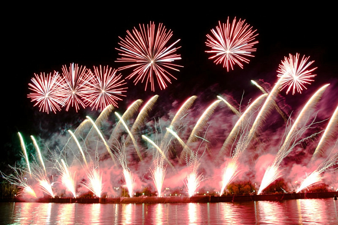 россия, москва, фейерверк, фестиваль