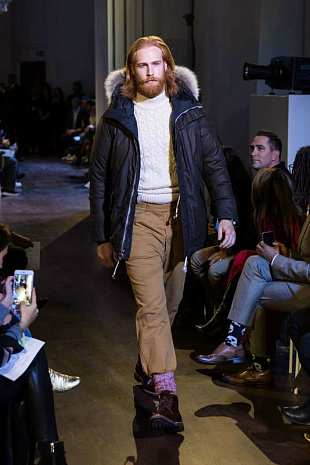 англия, мода, зима, пуховики, показ