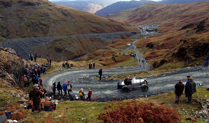 англия, ретро, автомобиль, подъем на холм